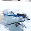 Shunwei 2-in-1 Snow Shovel with EVA Handle for Cars, Multifunctional Snow Removal Tool