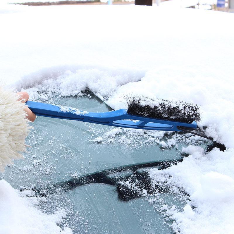 Shunwei 2-in-1 Snow Shovel with EVA Handle for Cars, Multifunctional Snow Removal Tool