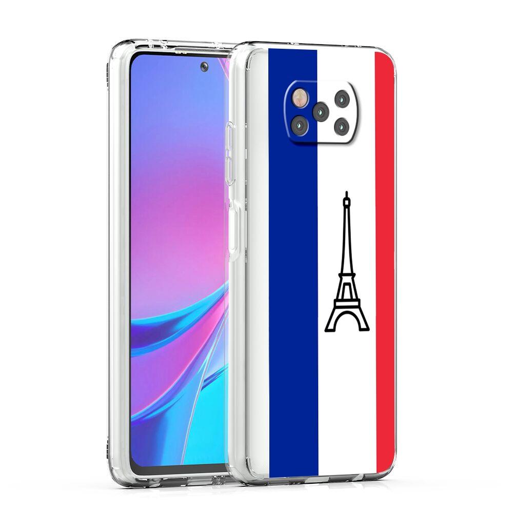 France Flag Soccer Paris Phone Case For Xiaomi Poco X3 NFC F3 M3 X4 X5 Pro 5G Mi 11 12 Lite Ultra 11T 11X 12T Pro Clear Cover