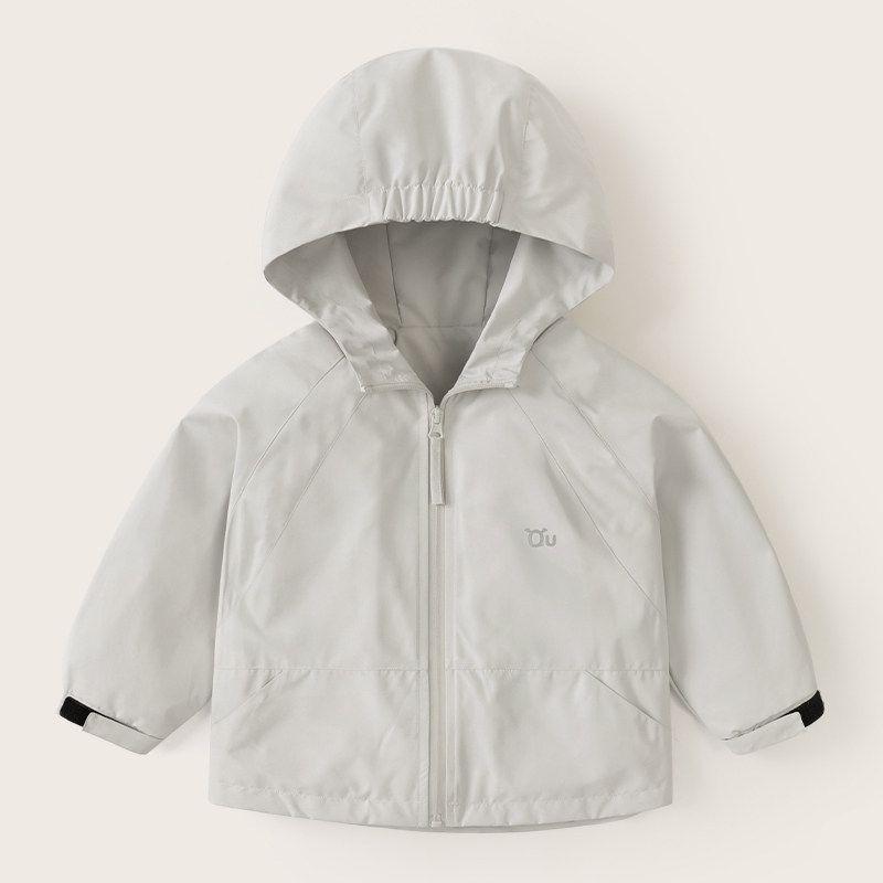 Right European Boy Hooded Outwear Spring and Autumn Clothes Baby Tops Baby Windproof Waterproof Spring Cotton-Padded Clothes Kids Children's Clothing