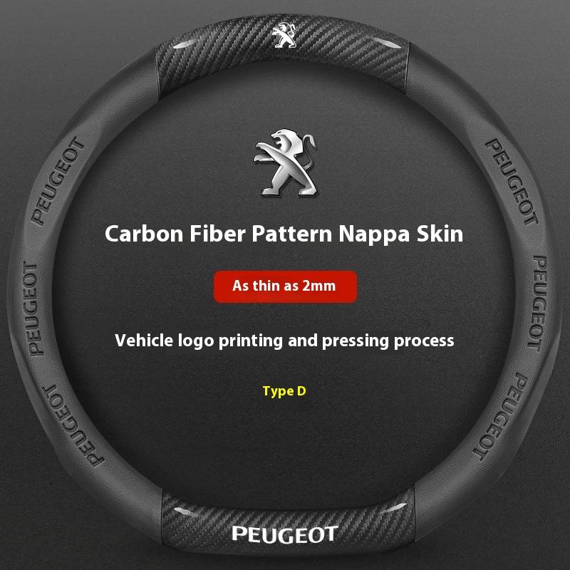 Car Steering Wheel Cover For Peugeot 106 107 108 206 207 208 301 307 308 406 407 408 508 607 2008 3008 4008 5008 GT RCZ Rifter