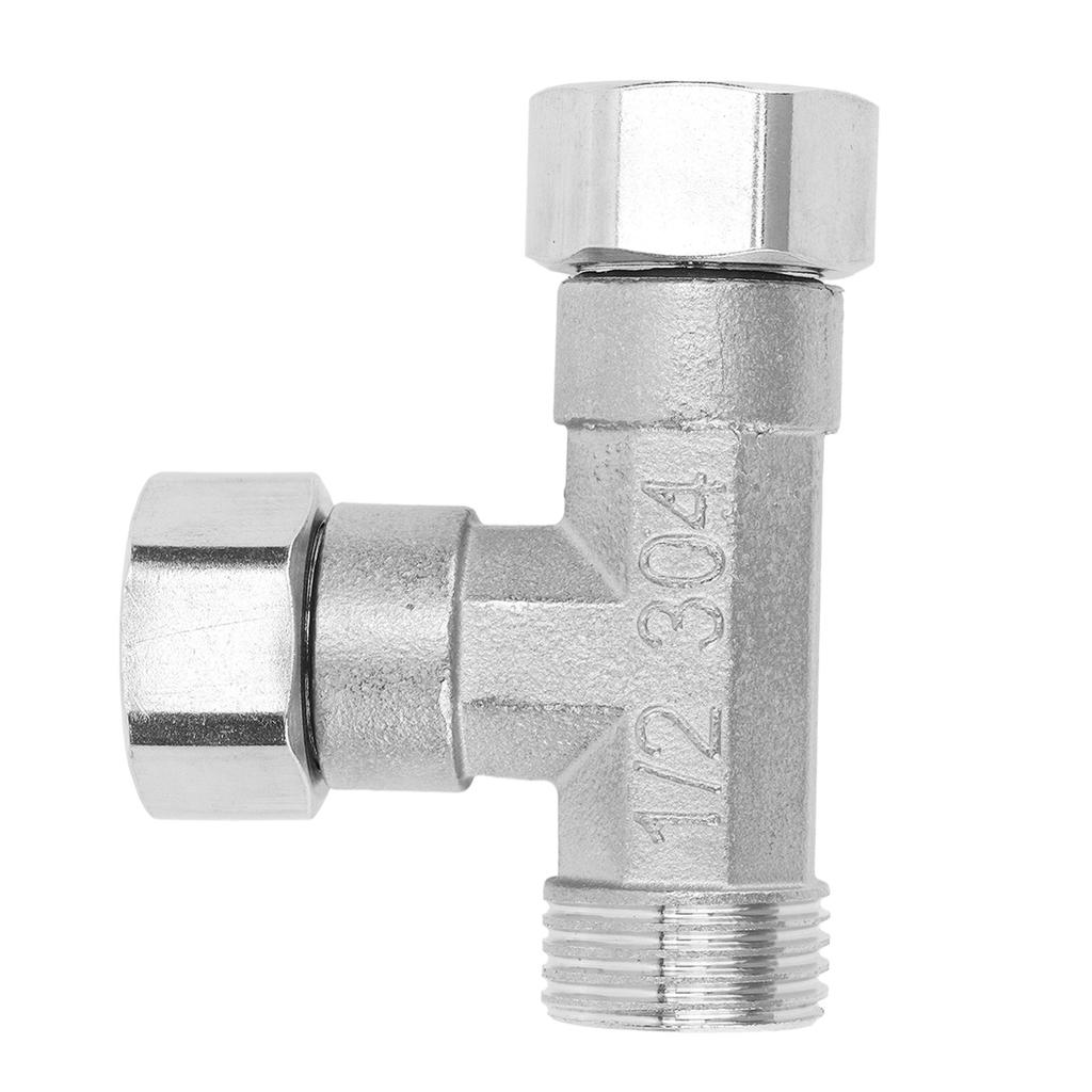 Conexión de tubería Codo en T de 3 vías Acero inoxidable 304 Conector de manguera Adaptador de tubería G1Celsius2 para Agua