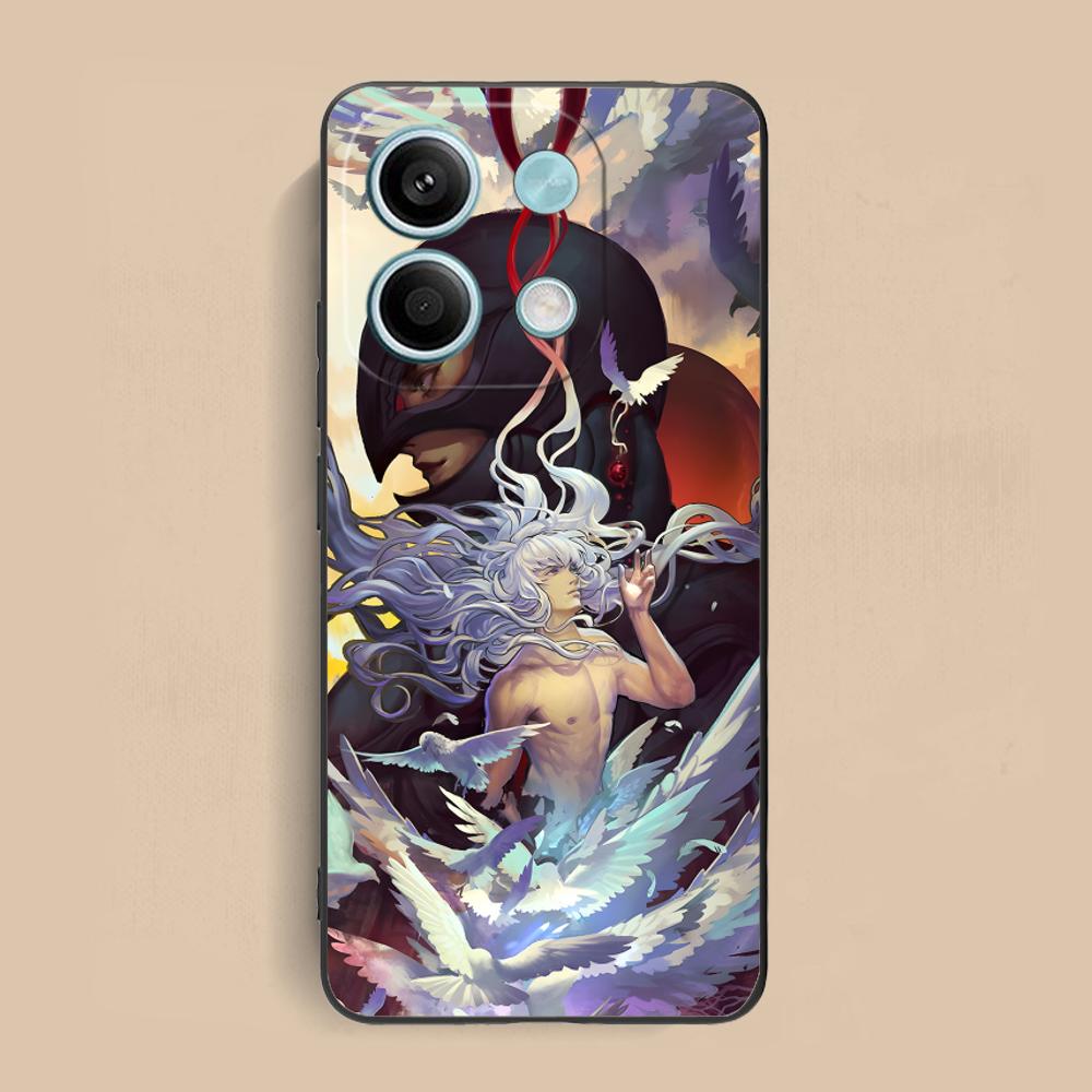 Anime Griffith Phone Case for Xiaomi Redmi Note 14 13 12 11 S Pro Plus 4G 5G Soft TPU Shockproof Cover