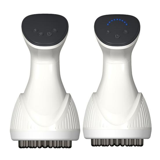 Elektrische Meridianbürste 9/12 Stufen Einstellbar Schmerzlinderung Beine Arm Bauch Körpermassagegerät mit Rotlicht Wärme Vibration Lymphdrainage Massagegerät