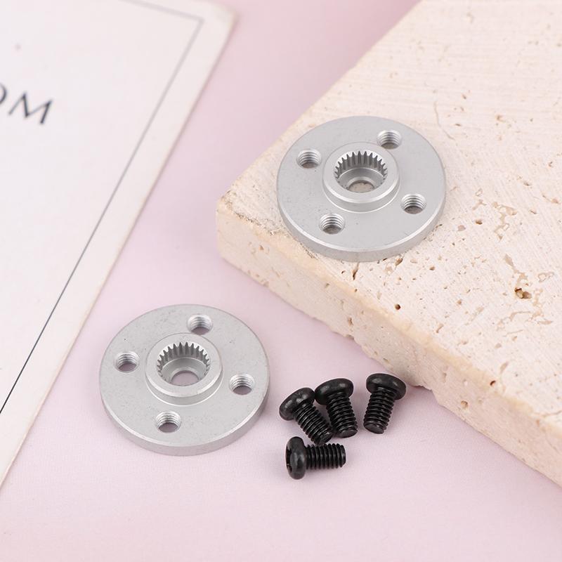 5Set Aluminum Alloy Steering Gear Disc Stent 25T Servo Arm Round Type For Mg995 Mg996R Rc Robot Car Motor Connector