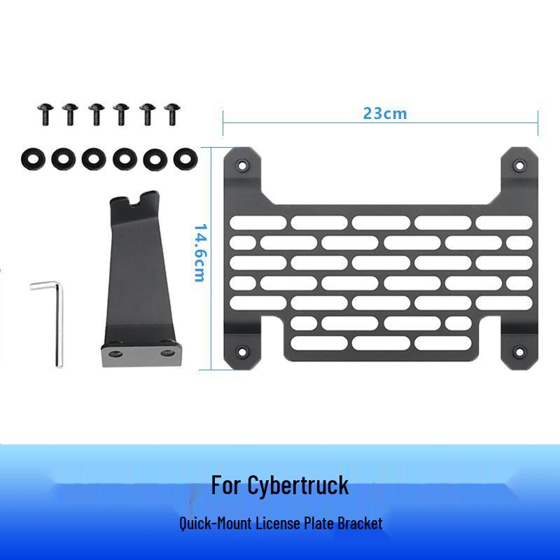 Tesla Cybertruck Quick Mount License Plate Bracket - No Drilling Required