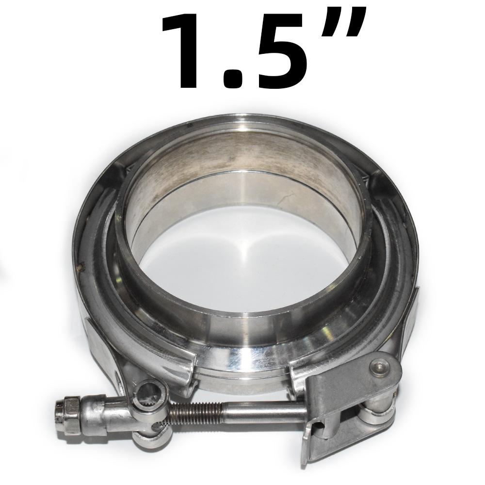 

304 Stainless Steel 1.5 -6 V Band Exhaust Clamp Groove closure 2 2.5 3 3.5 4 For Exhaust System,.Turbocharger.Muffler 1.5 inches