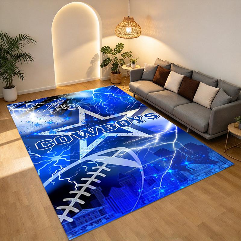 Cowboys Team Living Room Nonslip Area Rug Soft Carpet For Bedroom Game Playroom Sofa Office Home Decor Doormat Christmas Gift C10222