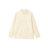 Solid Color Single-Breasted Pocket Shirt Jacket Unisex Jackets Off-White 455093-01
