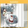 Versatile Christmas Snowman Waterproof Bathroom Shower Curtain With 12 Hooks For Any Holiday Setting