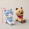 8pcs Sitting Cat Doll Set Animated Cartoon Cute Kitten Figurine Decoration Home Desk Decor Collection Gift for Cat Lovers