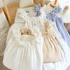Summer Women's Cotton Spaghetti Strap Nightgown - Sweet, Loose, Mid-Length Dress