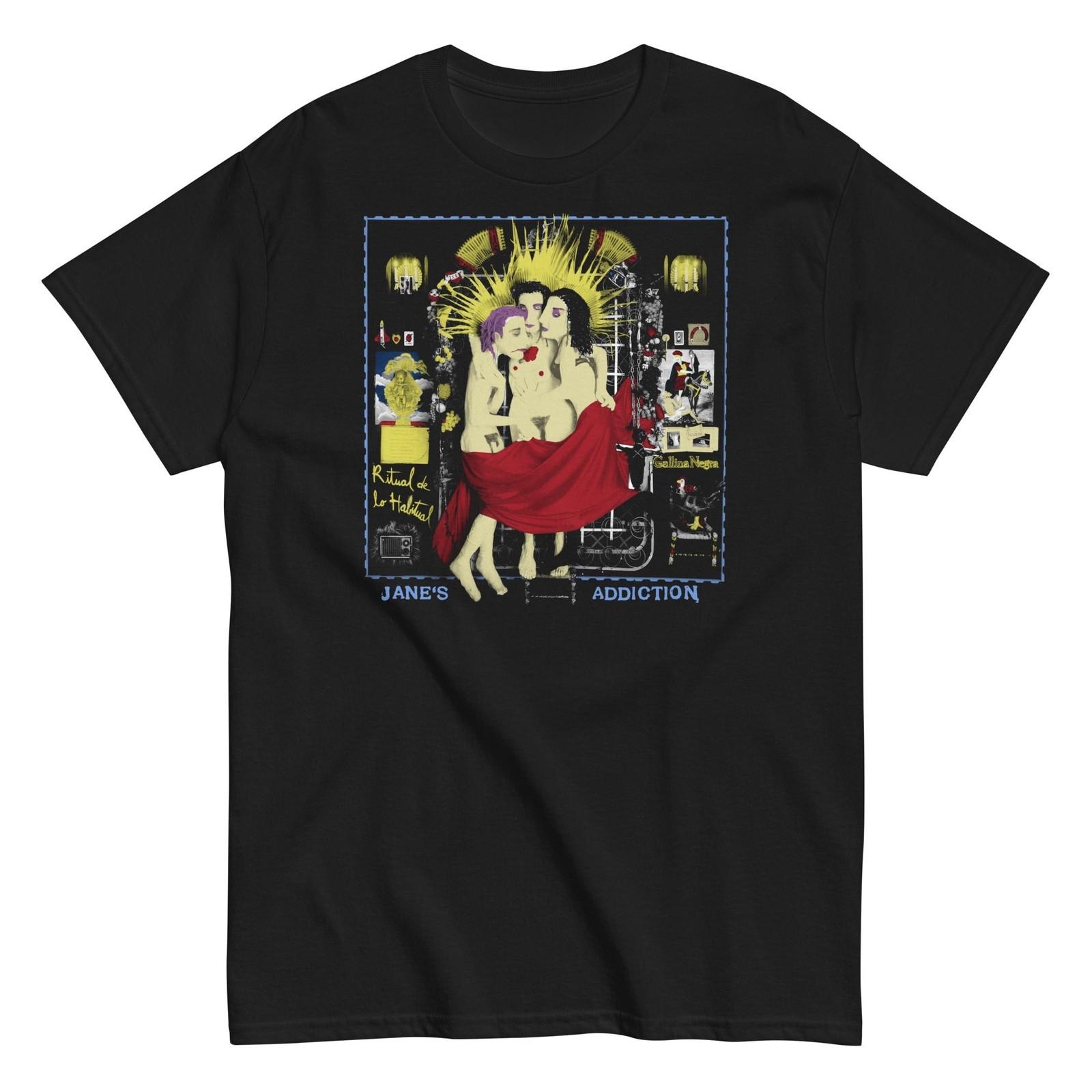 MerchMoment Jane s Addiction Three Ladies T-Shirt T-Shirt Black New S