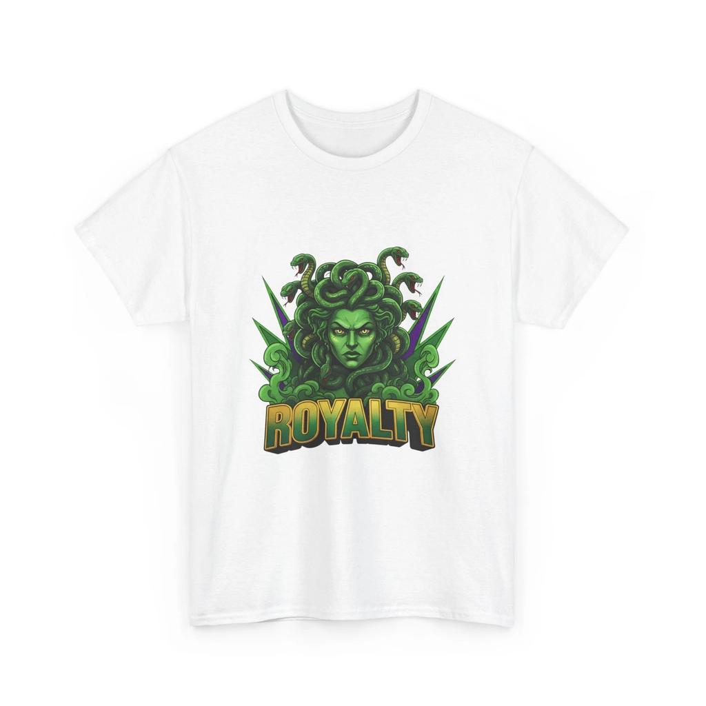 Medusa Royalty T-Shirt | Grüner Grafikdruck, Coole Schlangen Baumwoll-T-Shirt Geschenkidee Tee