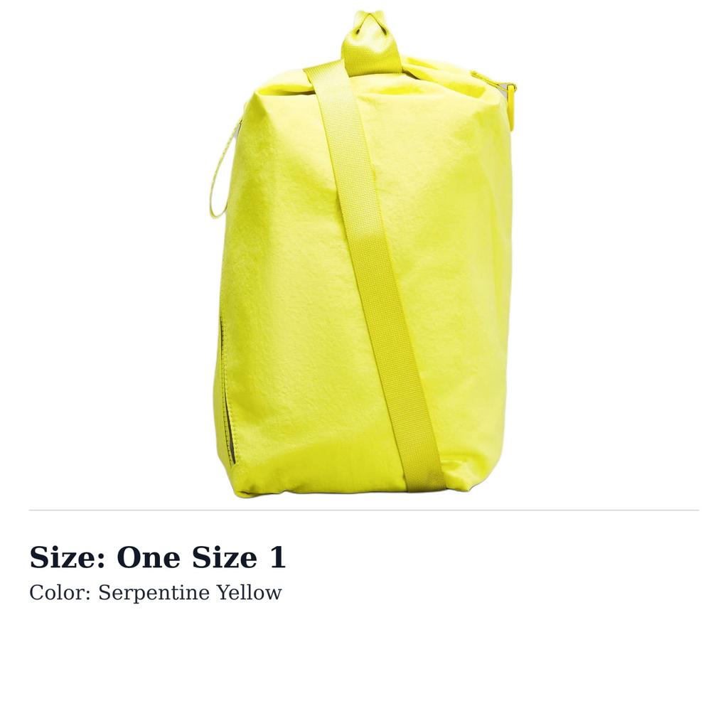 Lululemon Nylon Backpack Unisex Snakeskin Print Stone Yellow LU9C59S-303517