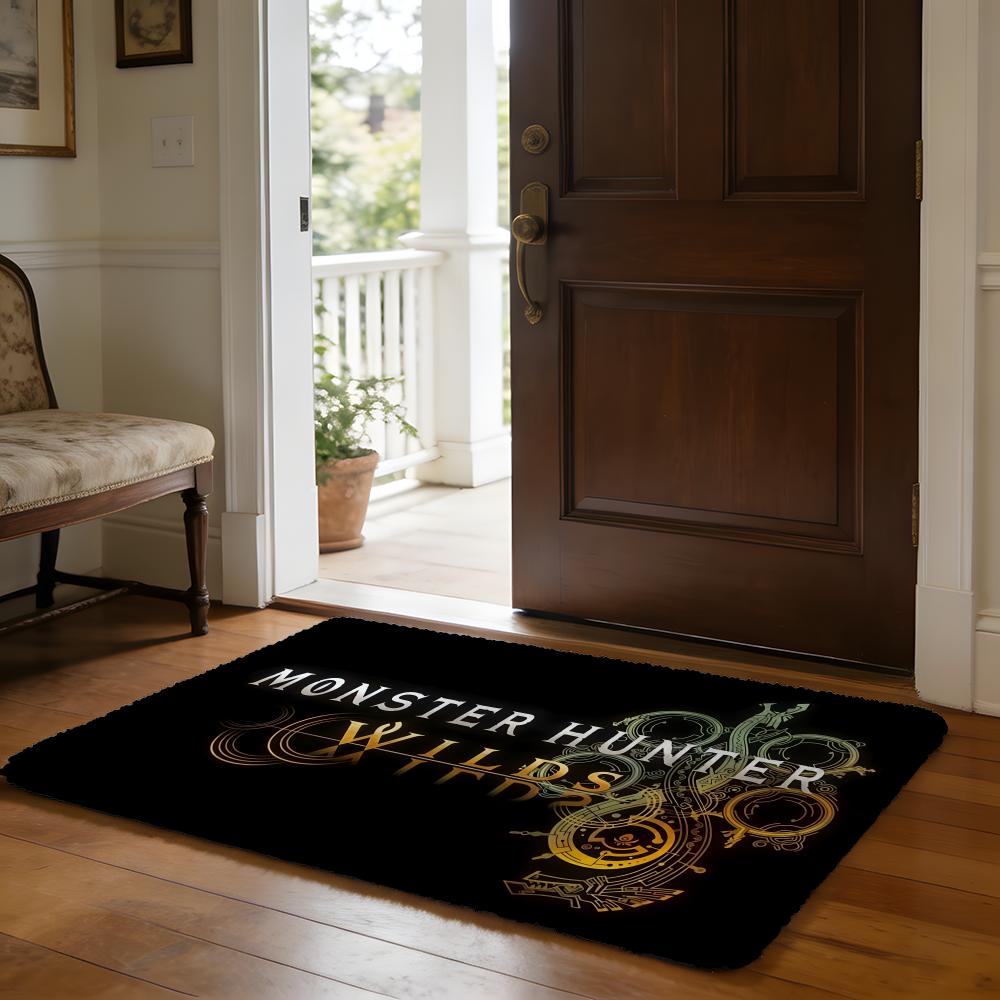 GAME Monster Wilds Series For Film Anime Floor Mat Soft Flannel Absorbent Mat Non-Slip Rug Home Bedroom Bathroom