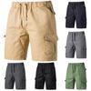 Letnie spodenki Cargo męskie taktyczne wojskowe kieszenie z klapką bermudy biegaczy luźna praca na co dzień krótkie męskie zielone krótkie spodnie Fitness
