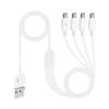 150cm 4 Port Micro USB to USB Splitter Charging Cable For Huawei Samsung Xiaomi Smartphone Tablet