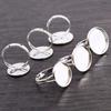 8-20mm 10pcs High Quality IRON Adjustable Ring Settings Blank/Base,Fit 8-20mm Glass Cabochons,Buttons;Ring Bezels