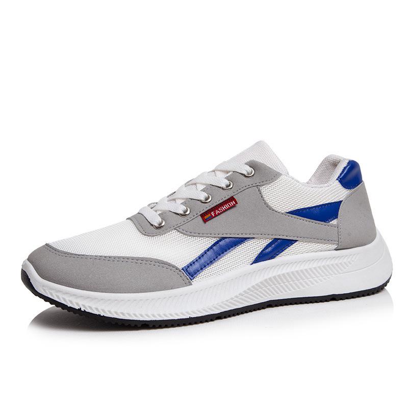 

Casual men s shoes spring mesh trend student running shoes fly-woven lace-up sports travel soft-soled men s shoes 39