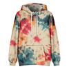 Tie Dye Hoodie Women Unisex Trippy Psychedelic Swirl Pattern Pullover Soft Streetwear Hooded Sweatshirt with Pocket for Festival