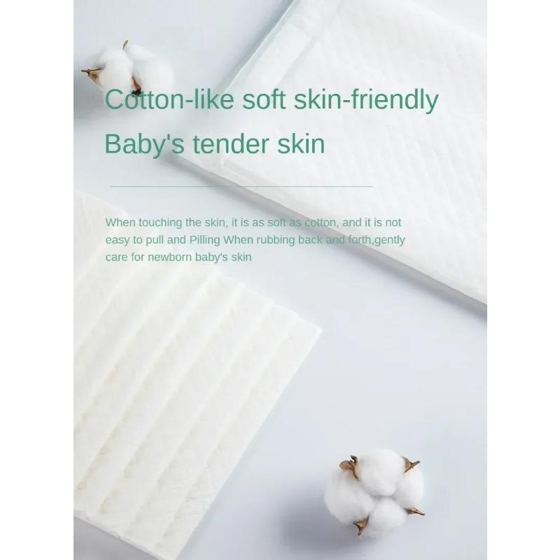 100% bomull bleieputer Babypleieputer Engangsvanntette Pustende bleieunderlag for nyfødte babyer Madrass 100 stk. M CDC004 N