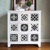 Black And White Wallpaper Self-Adhesive Decorative Bedroom Floor Waterproof Tile Sticker Sticker Wear-Resistant Tile Sticker