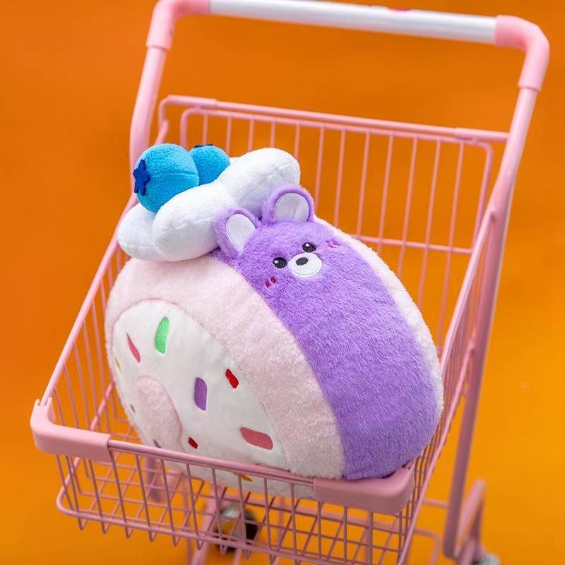 Newest Cake Roll Dessert Pillow Cushions Kawaii Stuffed Plush Toy Figure Doll Cartoon Anime Cute Kids Birthday Gift Doll