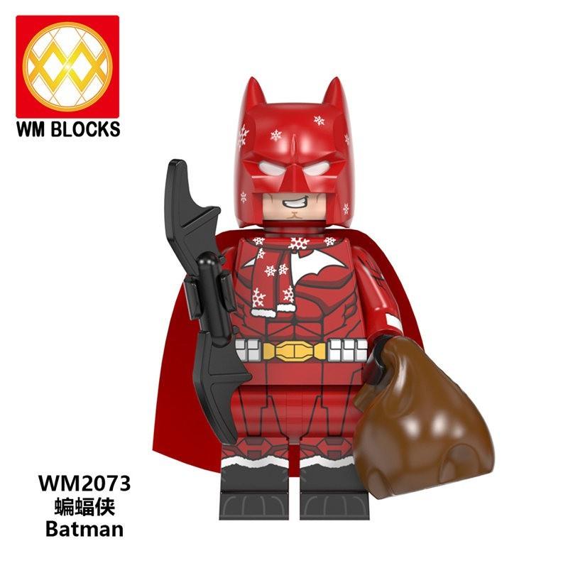 Lego Minifigures Super Hero Christmas Series Mini Toys Figures Collection Batman Ironman Superman