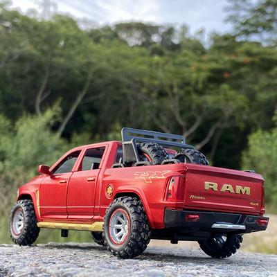 1/32 Pickup Off Road Model Speelgoed Auto Legering Die Cast Simulatie Geluid Licht Trek Terug Off-Road Speelgoed Voertuig