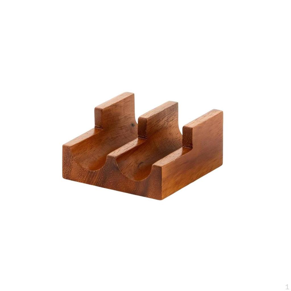Sushi Serving Stand Polished with Dividers Compact Wooden Holder for Home Hosts,