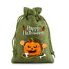 Halloween Kinder Zuckertüte Kürbis Geist Leinen Bündel Mundbeutel Geschenktüte Kordelzug Süßigkeitentasche Lager