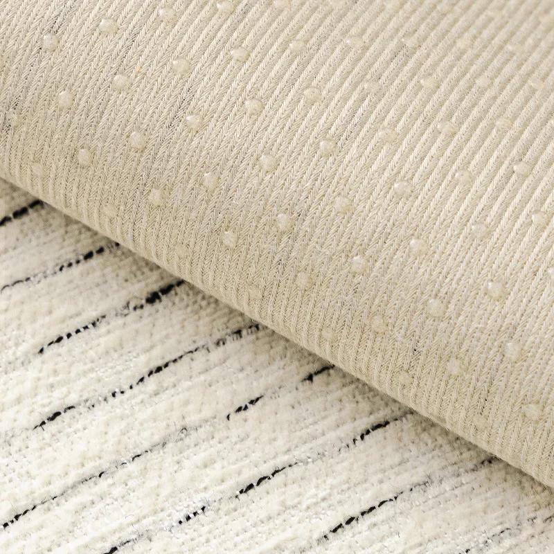 Chenille Black and White Textured Sofa Mat Four Seasons High End L-shaped Sofa Cover Anti Slip Sofa Backrest Towel Pillowcas