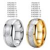 Stainless Steel Ring Jewelry Stone Fashionable Wedding Sweetheart Inset Collectibles Ornament Accessories Party