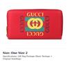 Gucci Cow Leather Wallet Unisex Red 496317-0GDAT-6461