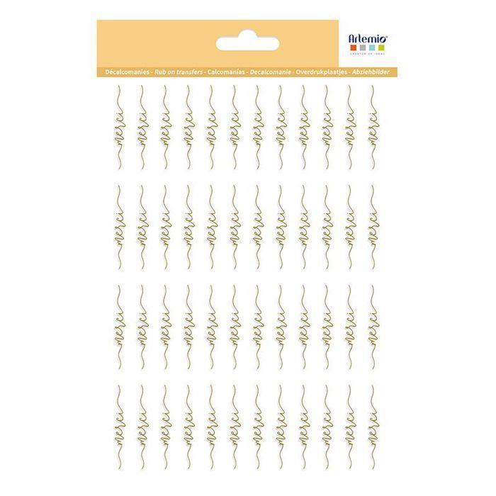45 Thank You Decals - Gold