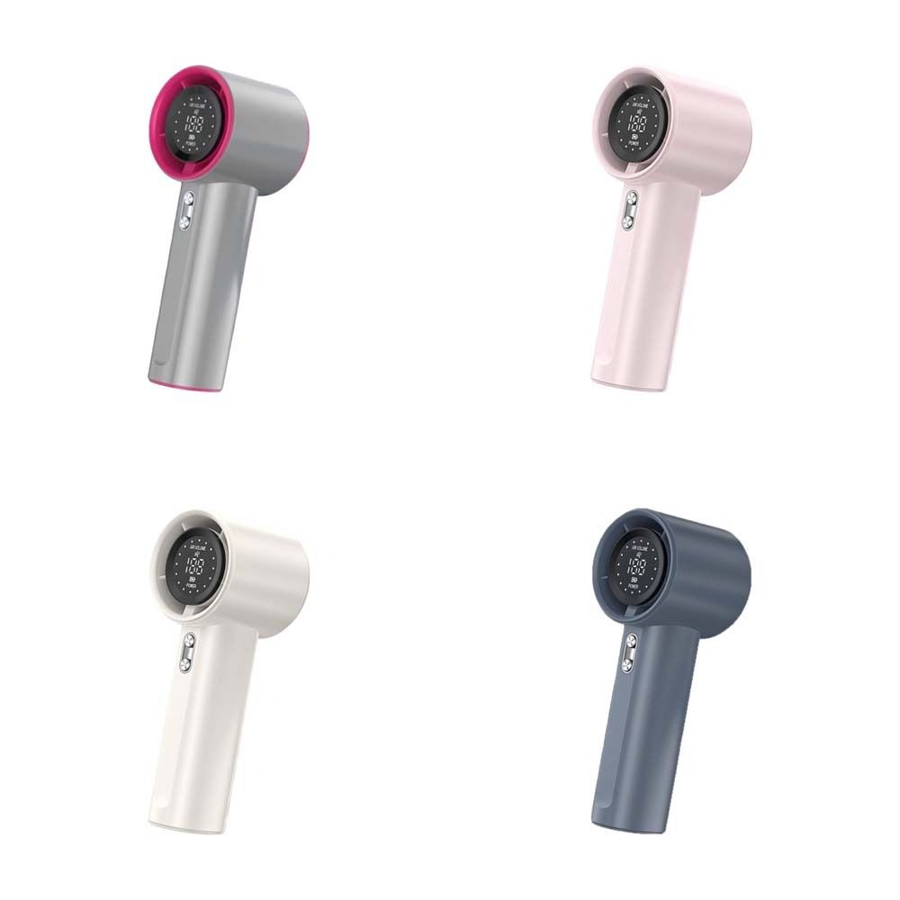 Small Mini Portable Fan LED Display USB Rechargeable Fan Cooling Pocket Fan  Outdoor