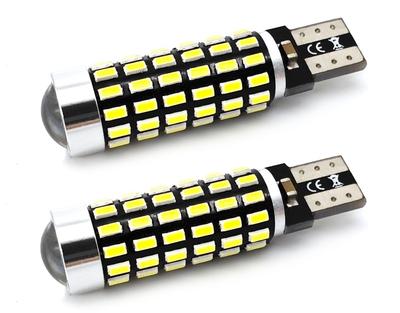 2 Pcs W5W LED Bulb T10 12-24V CANBUS Lens 750lm White Off-Road