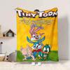 1pc Tiny Toon Adventures Flannel Throw Blanket - HD Printed Lightweight Soft Warm All-Season Blanket for Sofa, Bed, Travel006