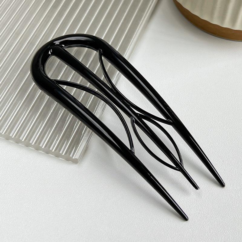Elegant U-Shaped Hairpin for Women - Chinese Style Bun Clip 2025