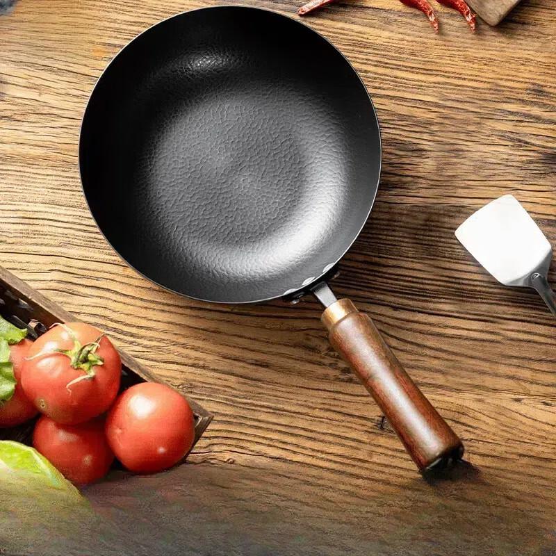 Kangshida Black King Kong Maifan Stone Non-stick Wok with Lid