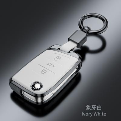 Plastic Car Key Case Remote Cover Shell Holder Keyring Fob For VW Volkswagen T-ROC Golf 7 Polo Tiguan T-Cross Jetta EOS Beetle