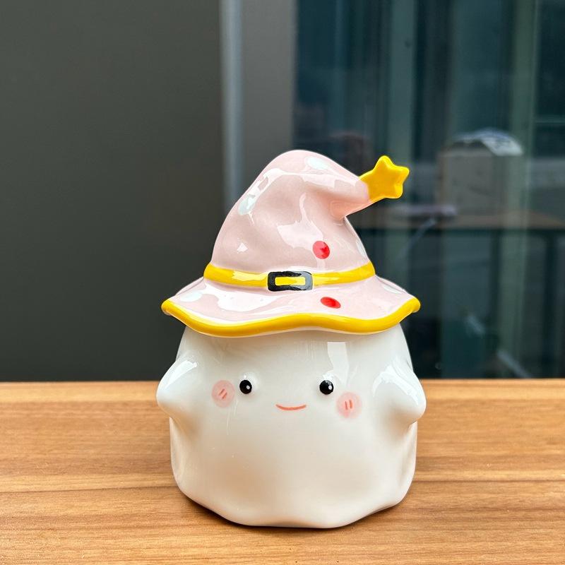 

Halloween Household Ceramic Cup Birthday Gift Ghost Mug Gift for Women Souvenir Christmas Cup 301-400ml