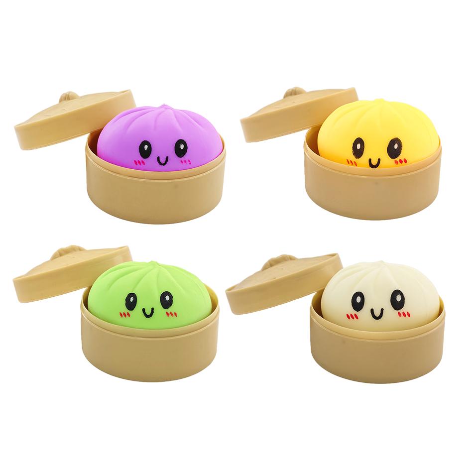Mini Squishy Ravioli Carini Colorati Giocattolo Panino Rilascio Lento dello Stress Giocattolo Fidget per Adulti Regalo Anti-Ansia