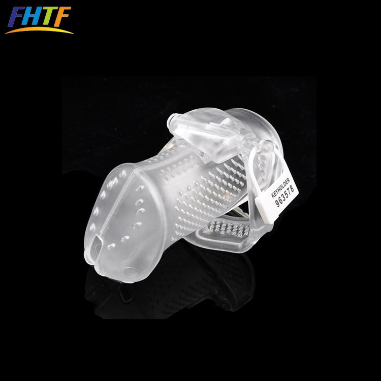 New Design PC Material Plastic Chastity Cock Cage Lock
