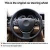 For BMW F10 520i 528i 2014 730Li 740Li 750Li Hand Sewing Steering Wheel Cover