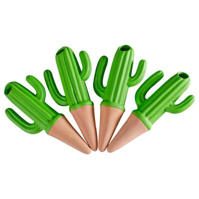 4pcs Cactus Shape Watering Globes Perfect for Busy Plant Enthusiasts Indoor and In the Offices Insert Watering Bulbs