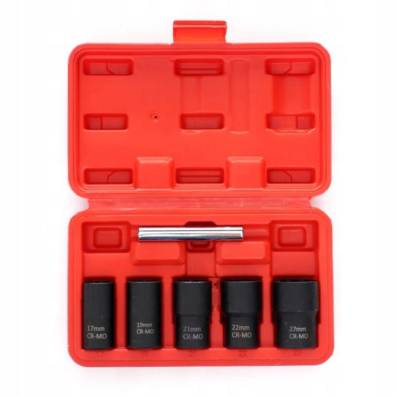 Set of Sockets for Machined Screws 1/2" 17-27mm, Punch 6 Pcs Kraft&Dele
