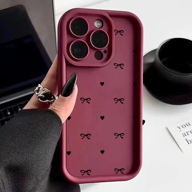 

Милый розово-черный чехол с бантом для Samsung Galaxy A17 A15 A16 A56 A55 A36 A26 A07 A54 A34 A35 A14 A06 A05 A05S A25 A23 A24 A33 5G Чехол Samsung A25