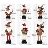Christmas Doll Telescopic Snowman Santa Claus Elk Standing Doll Ornament Xmas Gifts Home Room Party Decoration Holiday Gifts